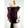 Image of Palm and Pond Baby Mei Tai Sling - Black with Red Stars Pattern