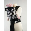 Image of Palm and Pond Mei Tai baby carrier - Black and White Zigzag