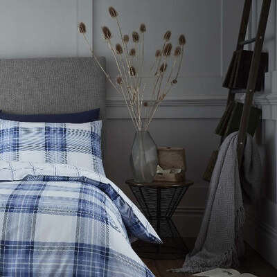Polycotton Highland Check - Extra Large Single Duvet Cover Set – The Big Little Duvet Co.