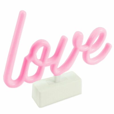 23cm Pink Neon Love Valentines Day Light Lamp Decoration