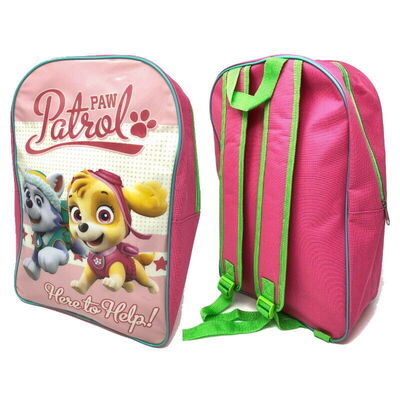 Girls Pink Paw Patrol Back To School Junior Backpack Bag