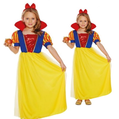 Girls Snow White Fancy Dress Costume To Fit Ages 7-9 Years