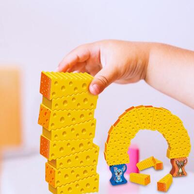 Stack The Cheese Fun Mouse Stacking Family Game