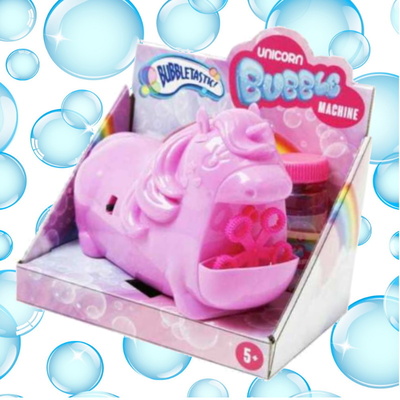 Girls Pink Unicorn Bubble Maker Blower Machine