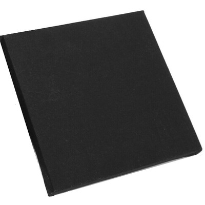 15cm x 15cm Black Blank Stretched Square Canvas