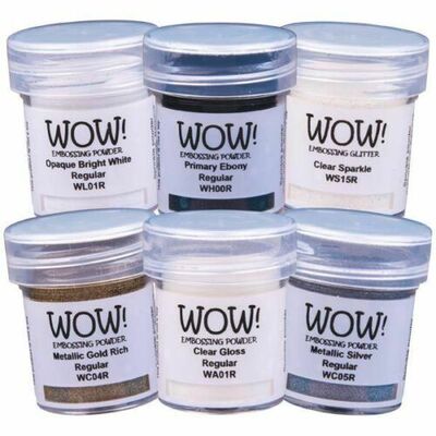 Wow Embossing Powders Starter Kit - 6 Assorted Coloirs