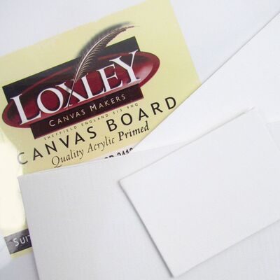 3x Square 16" X 16" Blank Loxley Canvas Acrylic Oil Painting Boards