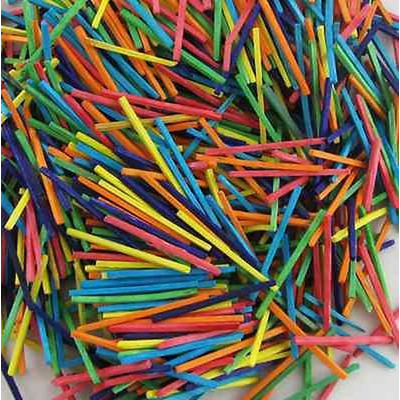 Pack Of 1000 Assorted Coloured Modelling Matchsticks Matches