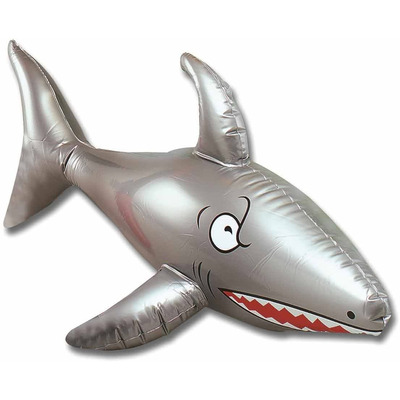 Large Inflatable Blow Up Silver Shark X99 001