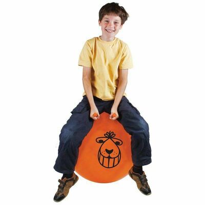60cm Retro Traditonal Orange Space Hopper Toy & Pump