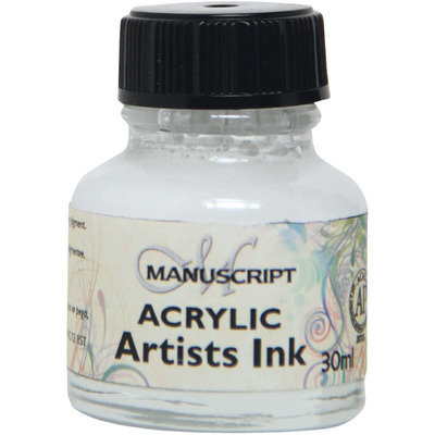 Manuscript Acrylic Artists Ink 30ml - White