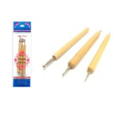 Wooden Handle Embossing Tools With Various Stylus Ends For Parchment And Papercraft