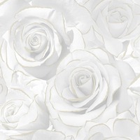 Image of Madison Rose Glitter Wallpaper White Muriva 139525