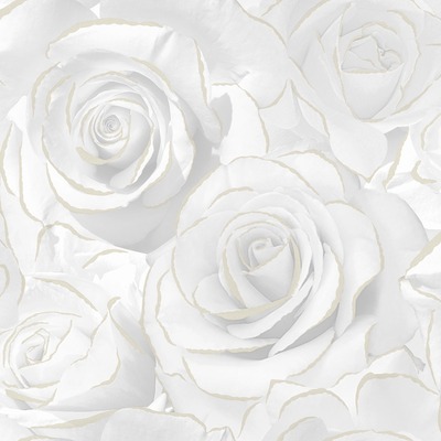 Madison Rose Glitter Wallpaper White Muriva 139525