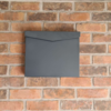 Image of Steel Letterbox in Anthracite Grey - The Alava