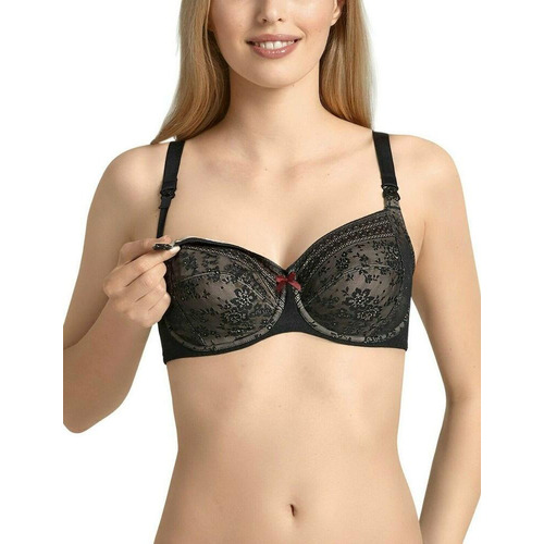 Anita Maternity Fleur Underwire Nursing Bra - Black