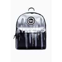 Image of Hype Unisex Mono Gradient Drips Crest Backpack