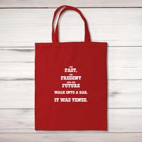 The Past, The Present & The Future Tote Bag – Red, One