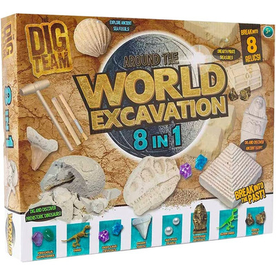 8 In 1 Around The World  Excavation Mining Digging Kit