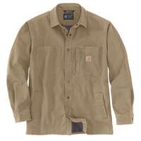Image of Carhartt 105532 Fleece Lined Canvas Shirt Jacket
