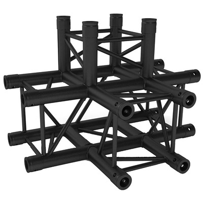 Contestage Quatro290 Truss 3 Way T + 1 Down - Black