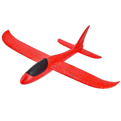 Large Foam Glider Aeroplane Kids Throwable Toy Stunt Plane - Red