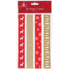 Pack Of 80 Christmas Paper Chain Decorations - Red & Gold