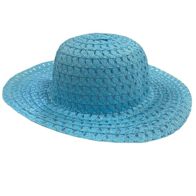 Children’s Easter Straw Bonnet Hat For Decorating - Assorted - Blue