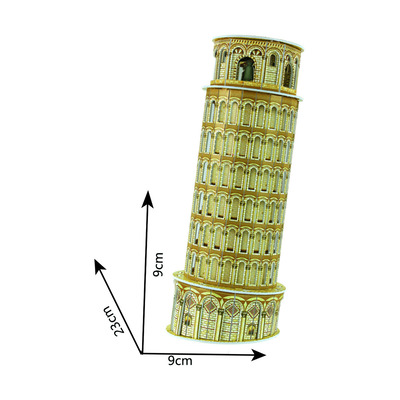 3D Famous Buildings Landmarks Replicas Models Jigsaw Puzzles Sets - Leaning Tower Of Pisa