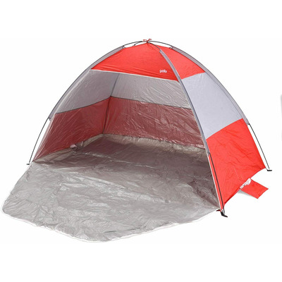 2.1m Pop Up Dome Tent UV Protection Beach Sun Shade Shelter - Red