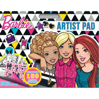 Giant Barbie Movie Artist Sticker & Colouring Book Pad