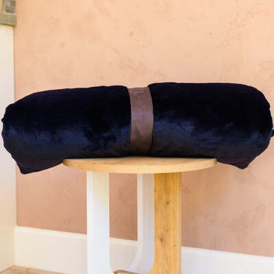 Dog Bed Duvet Cover Two Sizes Faux Fur & Suede Blackberry - Medium - Large – The Big Little Duvet Co.