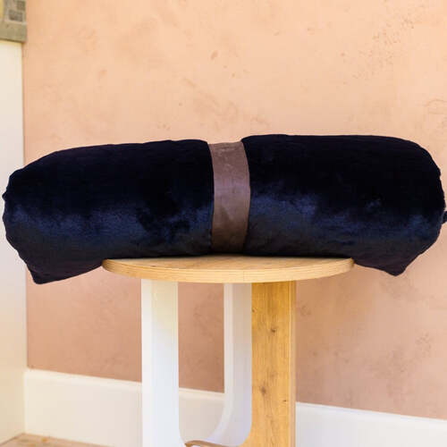 Dog Bed Duvet Cover Two Sizes Faux Fur & Suede Blackberry - Small - Medium