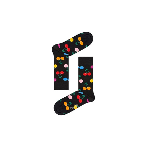Happy Socks Cherry Sock - 9002 Black - 7-12 (UK) 41-46 (EURO)