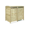 Image of FSC Double Wooden Bin Storage Wide Panel