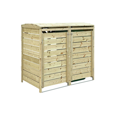 FSC&#174; Mixed  Double Wooden Bin Storage Wide Panel