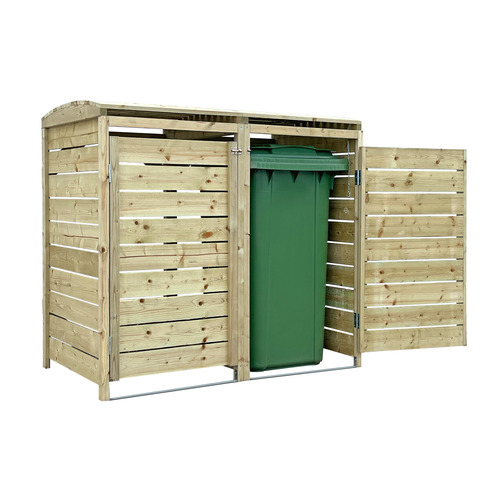 FSC&#174; Mixed  Double Wooden Bin Storage Wide Panel