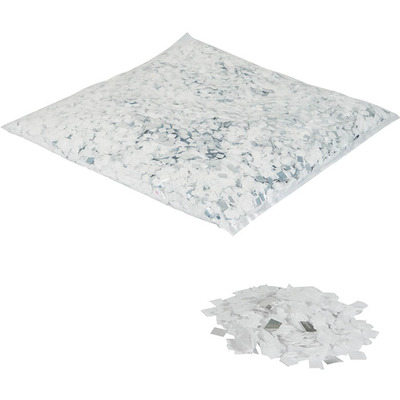 Loose Confetti 10 x 10mm 1Kg - White & Metallic Silver