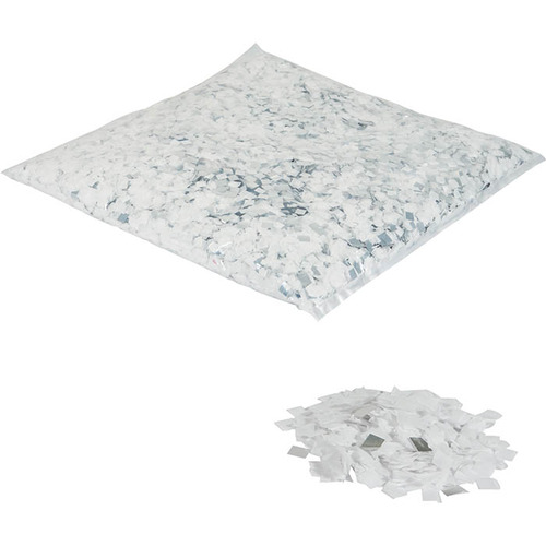 Loose Confetti 10 x 10mm 1Kg - White & Metallic Silver