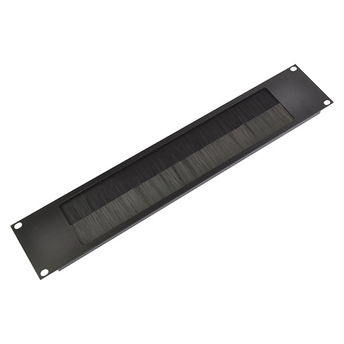 Brush Cable Entry Plate/Panel 2U 19" Rack Fitting For Data Audio & Power