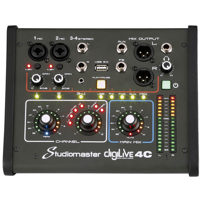StudioMaster DigiLive 4 Channel Compact Digital Mixer