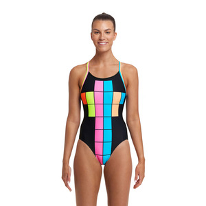 Funkita Ladies Building Blocks Diamond Back One Piece