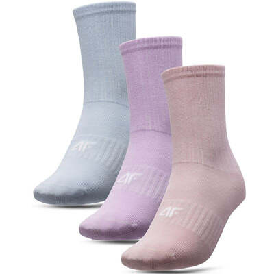 4F Junior 56S Socks - Green/Purple/Pink