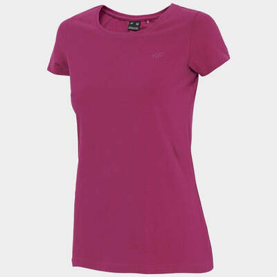 4F Womens Short Sleeves T-shirt - Dark Pink