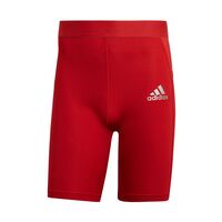 Image of Adidas Mens Techfit Tight Shorts - Red