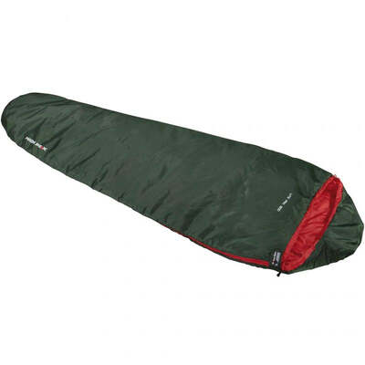 High Peak Lite Pak 800 Sleeping Bag 210x75x50 Cm - Green/Red