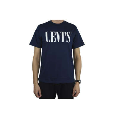 Levi’s Mens Relaxed Graphic Tee - Navy Blue
