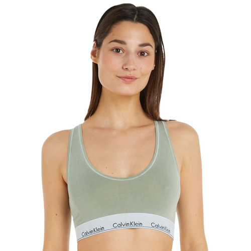 Calvin Klein Modern Cotton Bralette - Eco Green