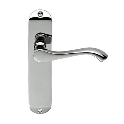 Excel Stretton Polished Or Satin Chrome Door Handles - 394 (sold in pairs) SATIN CHROME - BATH