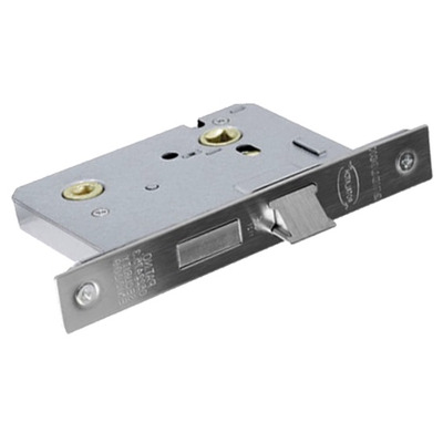 Intelligent Hardware Gridlock Bathroom Locks - Silver Or Brass Finish - BAT 64MM (2.5 INCH) BRASS FINISH